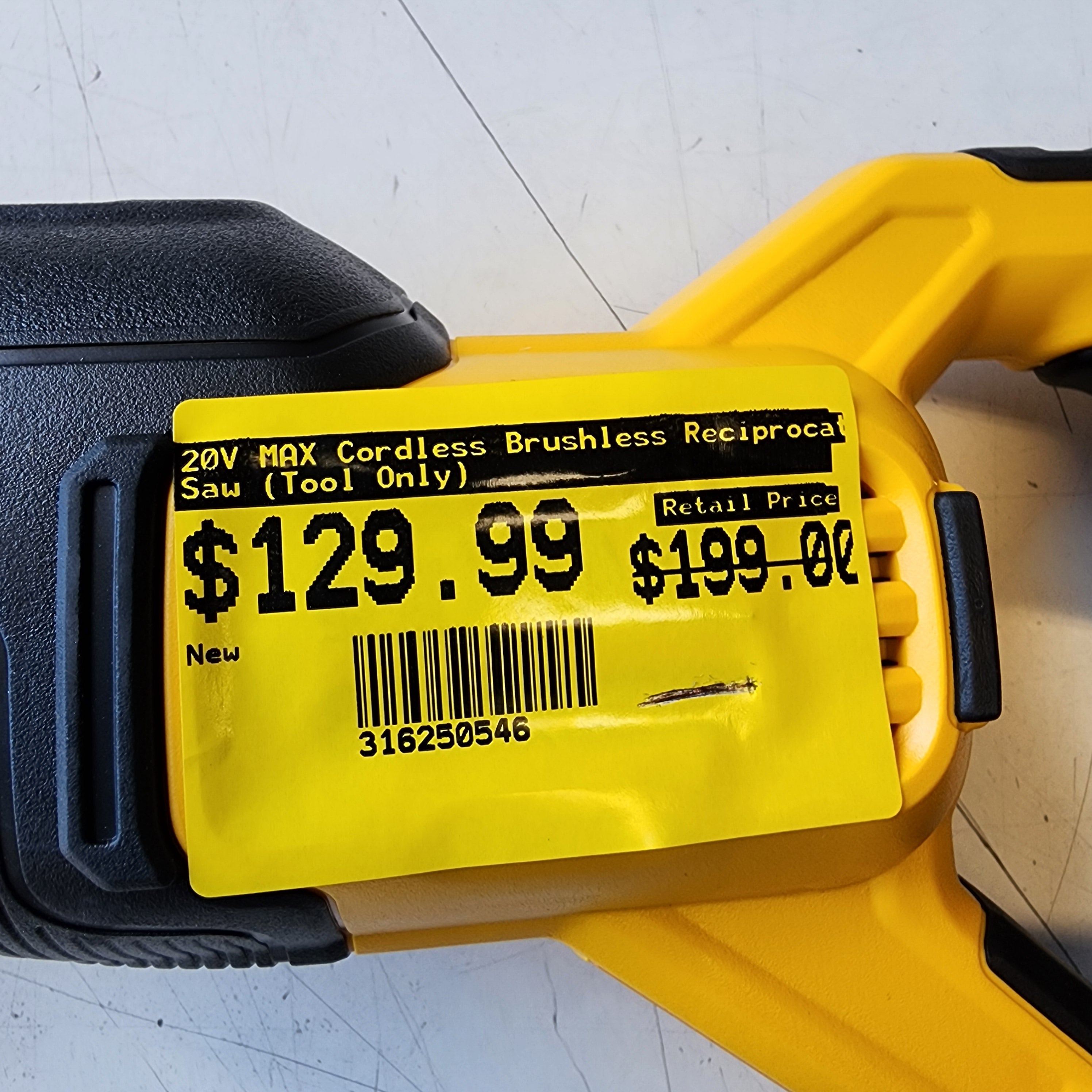 DEWALT 20V MAX Cordless Brushless Reciprocating Saw Tool Only DEWALT