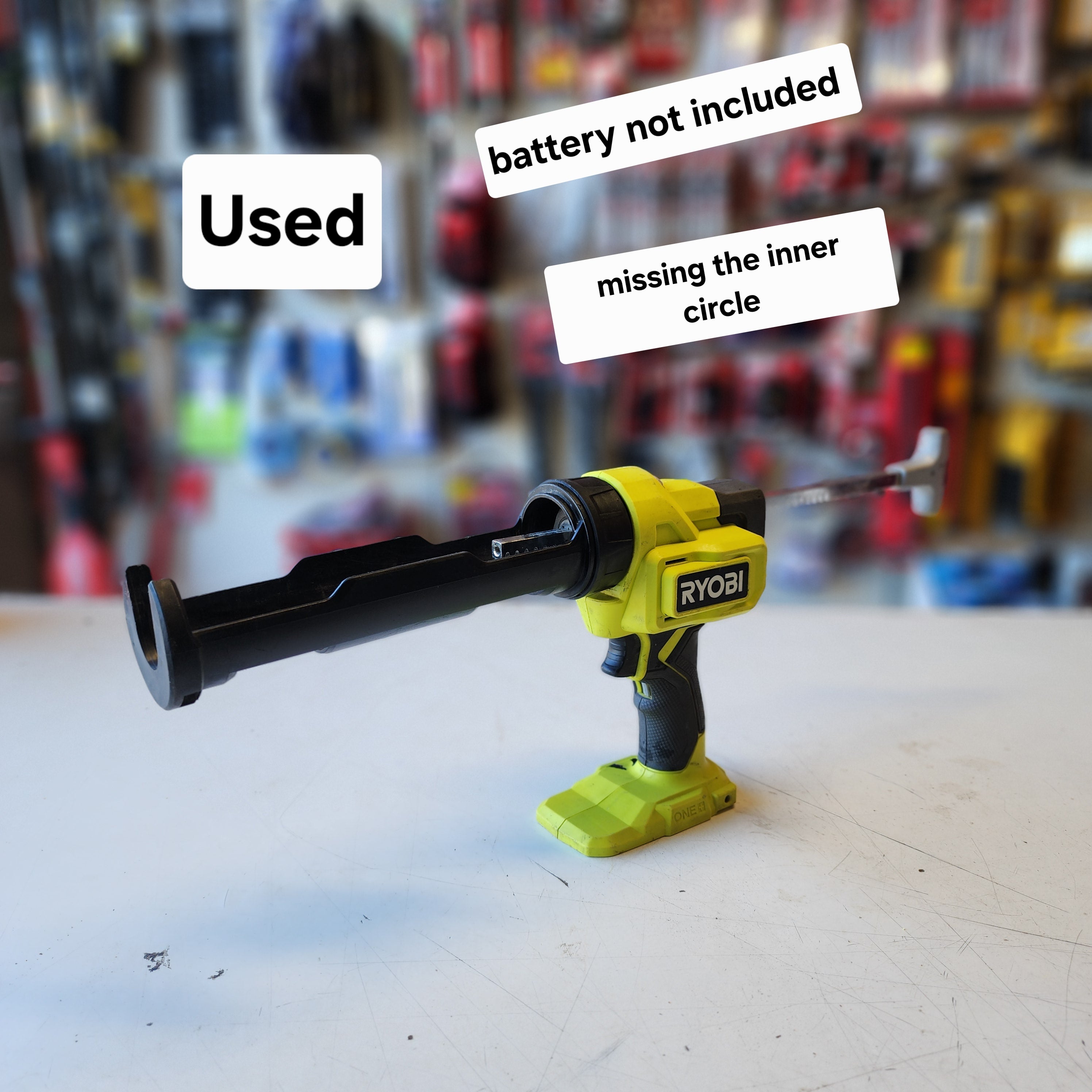 RYOBI ONE+ 18V Cordless 10 oz. Caulk &amp; Adhesive Gun RYOBI