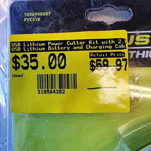 RYOBI USB Lithium Power Cutter Kit with 2.0 Ah Battery RYOBI