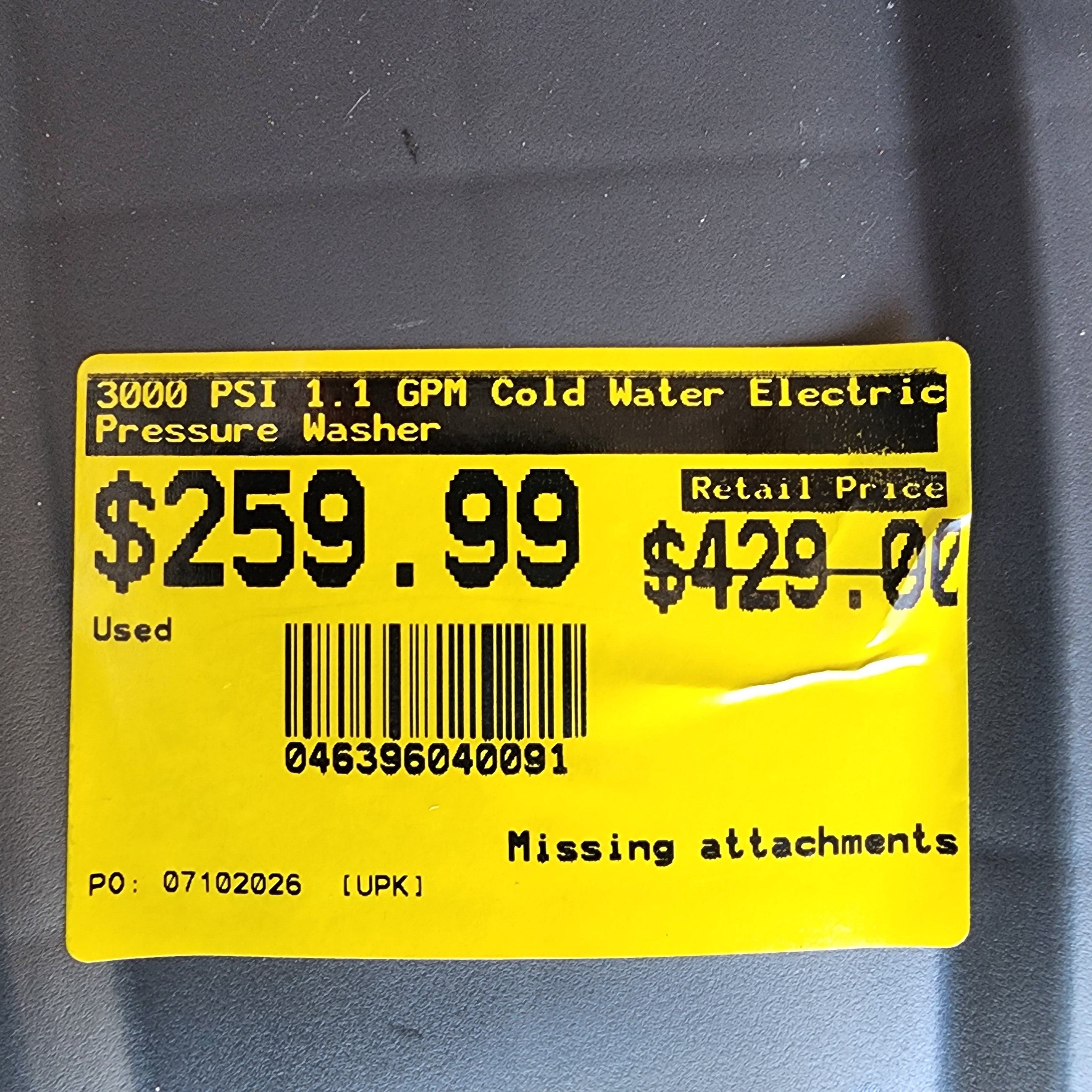 RYOBI 3000 PSI 1.1 GPM Cold Water Electric Pressure Washer RYOBI