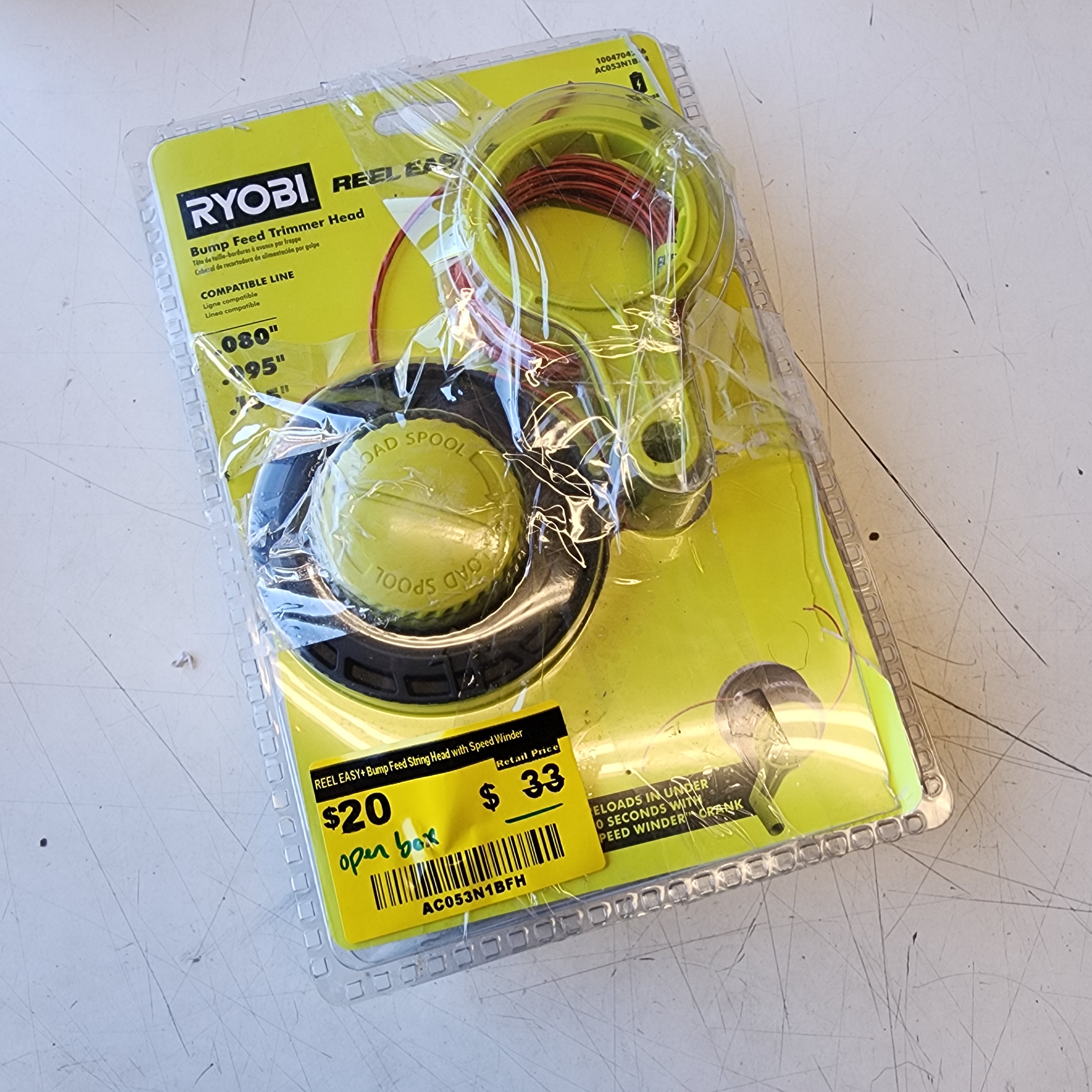 RYOBI REEL EASY+ Bump Feed String Head with Speed Winder RYOBI