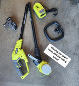 RYOBI ONE+ 18V 13 pulgadas Cortabordes/Bordeadora de césped Kit de 4 Ah Caja Abierta