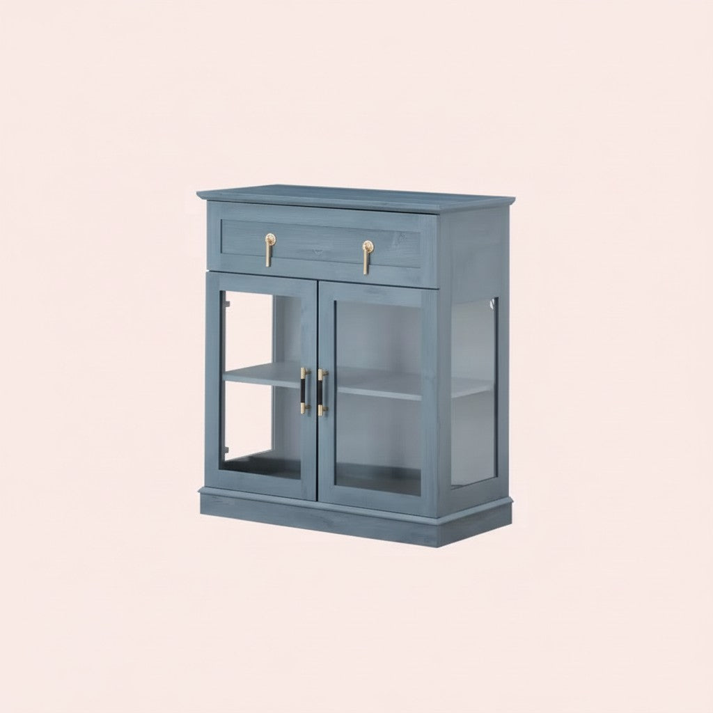 Modern Glass Door Cabinet – 3 Styles | Adjustable Shelves | Compact Storage Cupboard 2Dropme