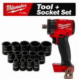 Milwaukee M18 FUEL Impact Wrench with ARCAN Socket Set