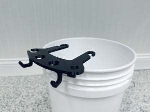 BucketCaddy - Wheel, Tire, & Detailing Brush Organizer for 5-gallon and 6-gallon Car Wash Buckets Stubby Nozzle Co.