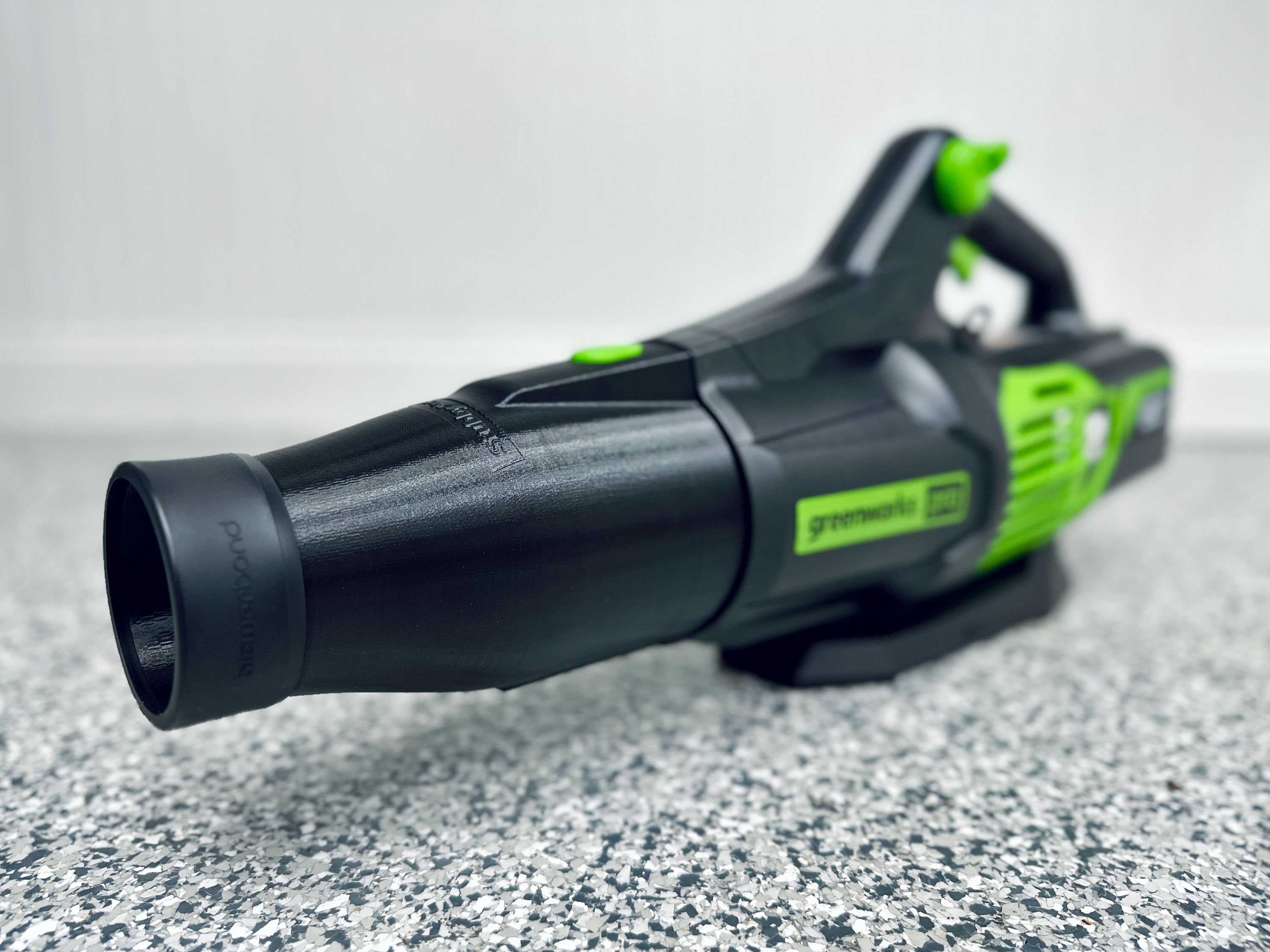 STUBBY® Car Drying Nozzle for Greenworks 760, 730, 700, 610, 585, 550, 515, & 500 CFM Leaf Blowers Stubby Nozzle Co.