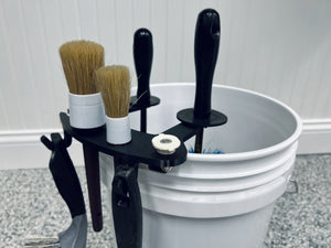 BucketCaddy - Wheel, Tire, & Detailing Brush Organizer for 5-gallon and 6-gallon Car Wash Buckets Stubby Nozzle Co.