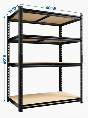 Heavy Duty Metal Garage Shelving Rack 2000lbs 4/5/6-Tier Steel Shelf 60"/72"/84" 2Dropme