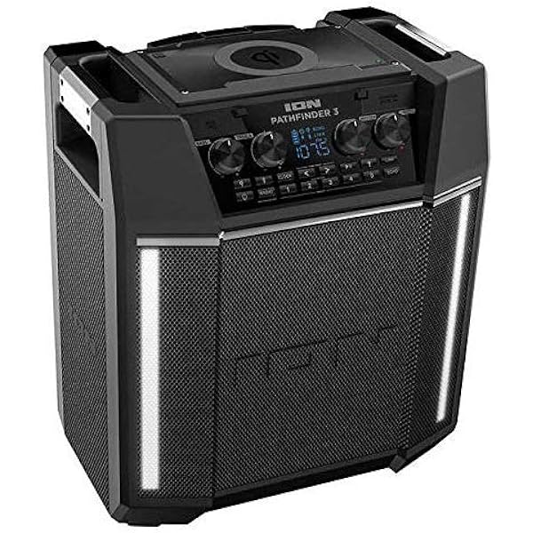 ION Pathfinder 3 Bluetooth Portable Speaker with Wireless Qi Charging