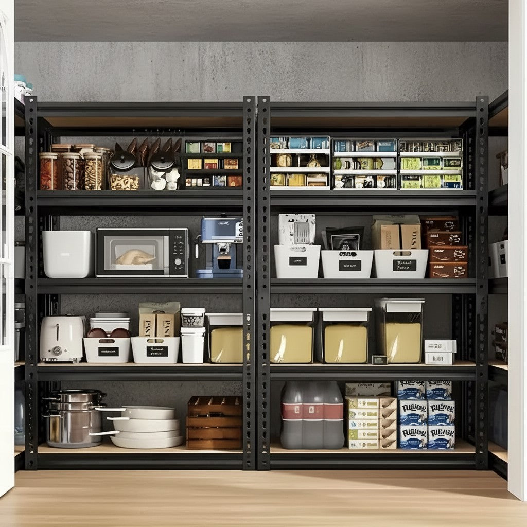 Heavy Duty Metal Garage Shelving Rack 2000lbs 4/5/6-Tier Steel Shelf 60"/72"/84" 2Dropme