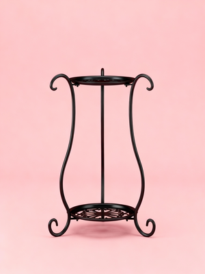 Two-Tier Metal Plant Stand – Double Layer Iron Flower Rack for Indoor & Outdoor Plants 2Dropme
