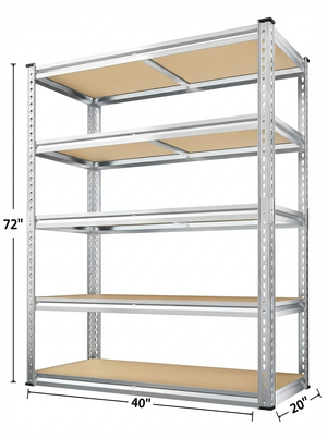 Heavy Duty Metal Garage Shelving Rack 2000lbs 4/5/6-Tier Steel Shelf 60"/72"/84" 2Dropme