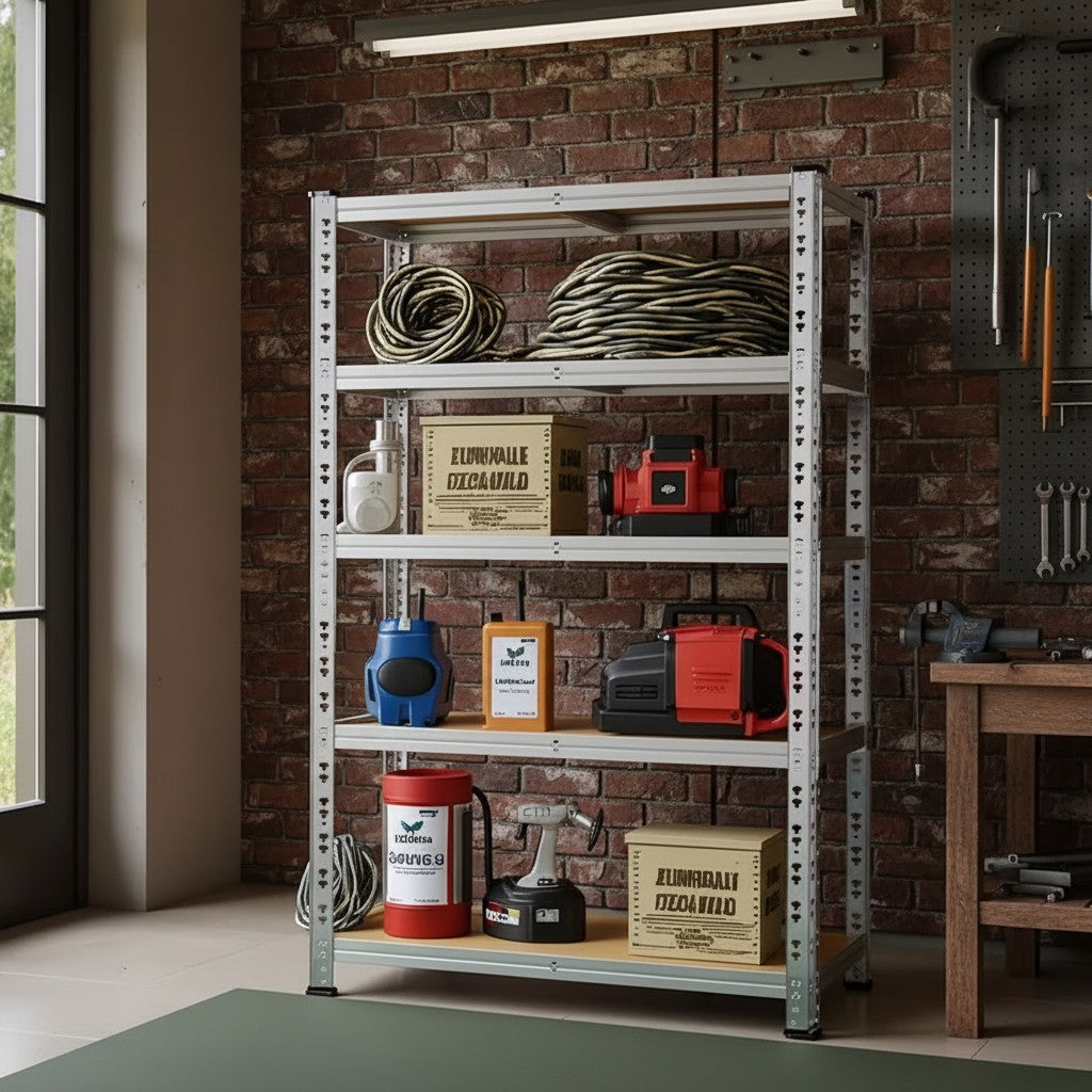 Heavy Duty Metal Garage Shelving Rack 2000lbs 4/5/6-Tier Steel Shelf 60"/72"/84" 2Dropme