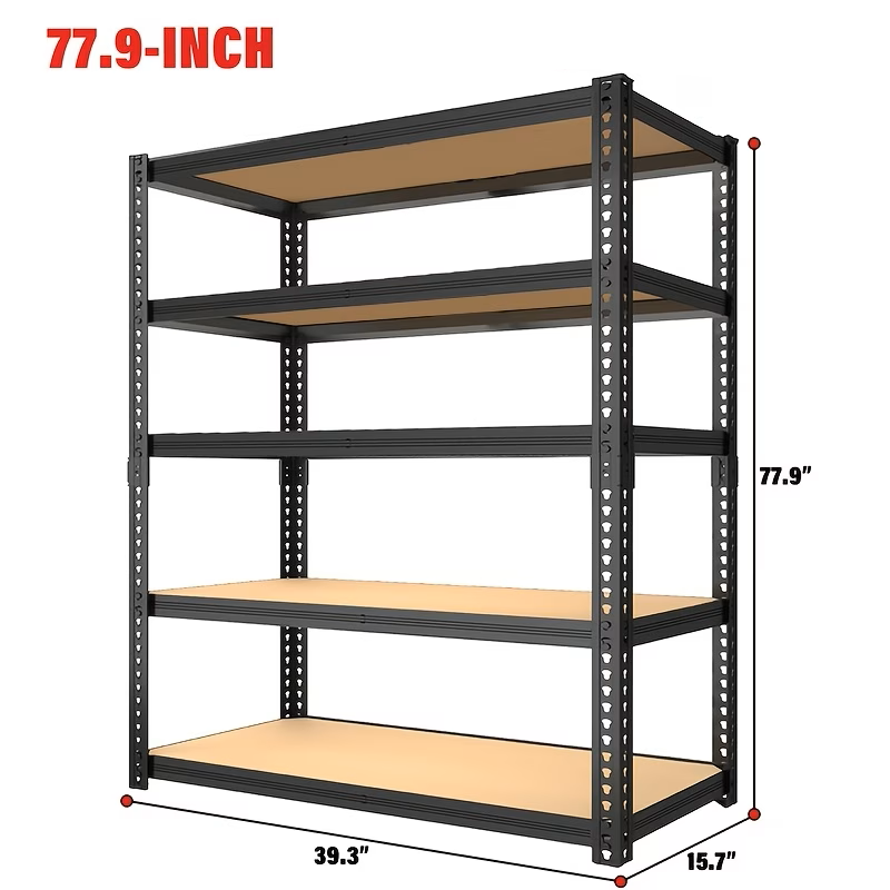 Heavy Duty Metal Garage Shelving Rack 2000lbs 4/5/6-Tier Steel Shelf 60"/72"/84" 2Dropme