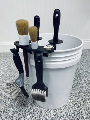 BucketCaddy - Wheel, Tire, & Detailing Brush Organizer for 5-gallon and 6-gallon Car Wash Buckets Stubby Nozzle Co.