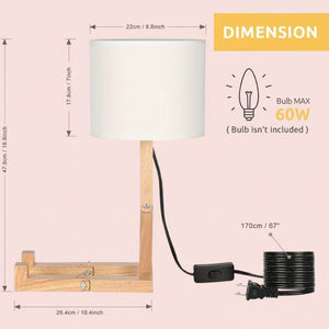 Creative Shape-Changing Wooden Lamp – Foldable Modern Desk Light for Bedroom, Study & Living Room 2Dropme