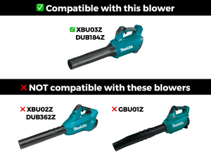 STUBBY® Car Drying Nozzle for Makita 18V LXT Leaf Blower (XBU03Z & DUB184Z) Stubby Nozzle Co.
