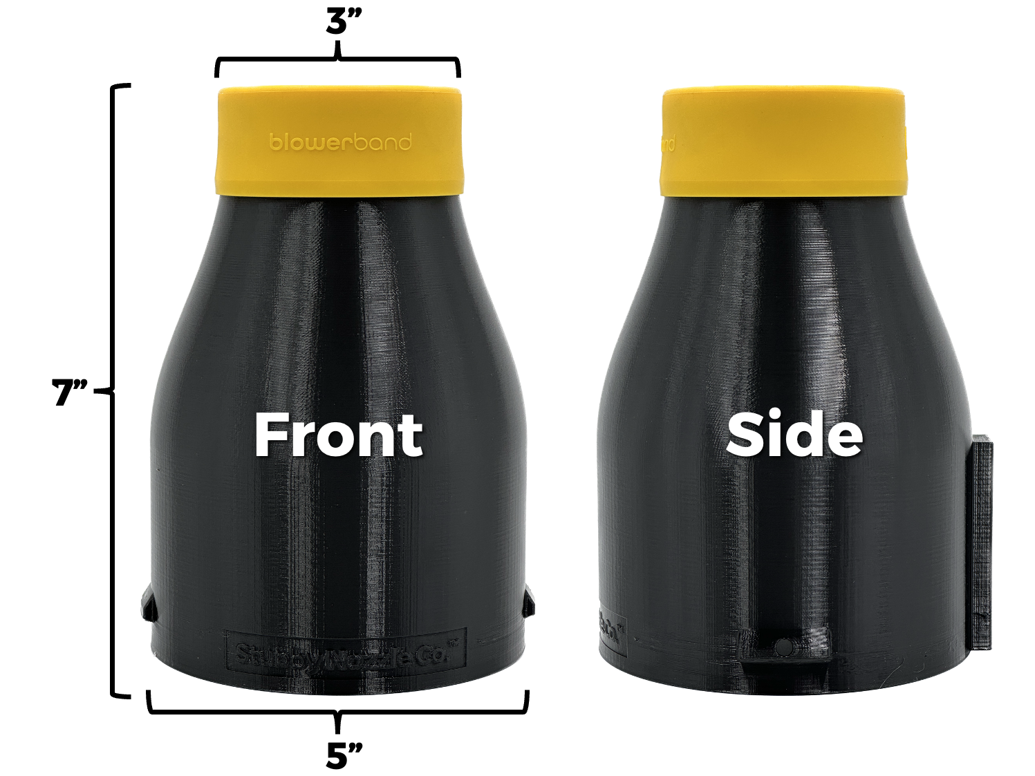 STUBBY® Car Drying Nozzle for DEWALT 20V MAX XR Gen III & 60V MAX Leaf Blowers (DCBL724B, DCBL772B, & DCBL777B) Stubby Nozzle Co.
