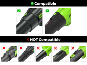 STUBBY® Car Drying Nozzle for Greenworks 760, 730, 700, 610, 585, 550, 515, & 500 CFM Leaf Blowers Stubby Nozzle Co.
