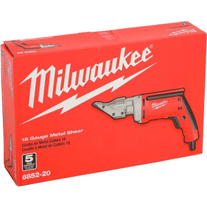 Milwaukee 6852-20 electric shear for sheet metal cutting open box condition