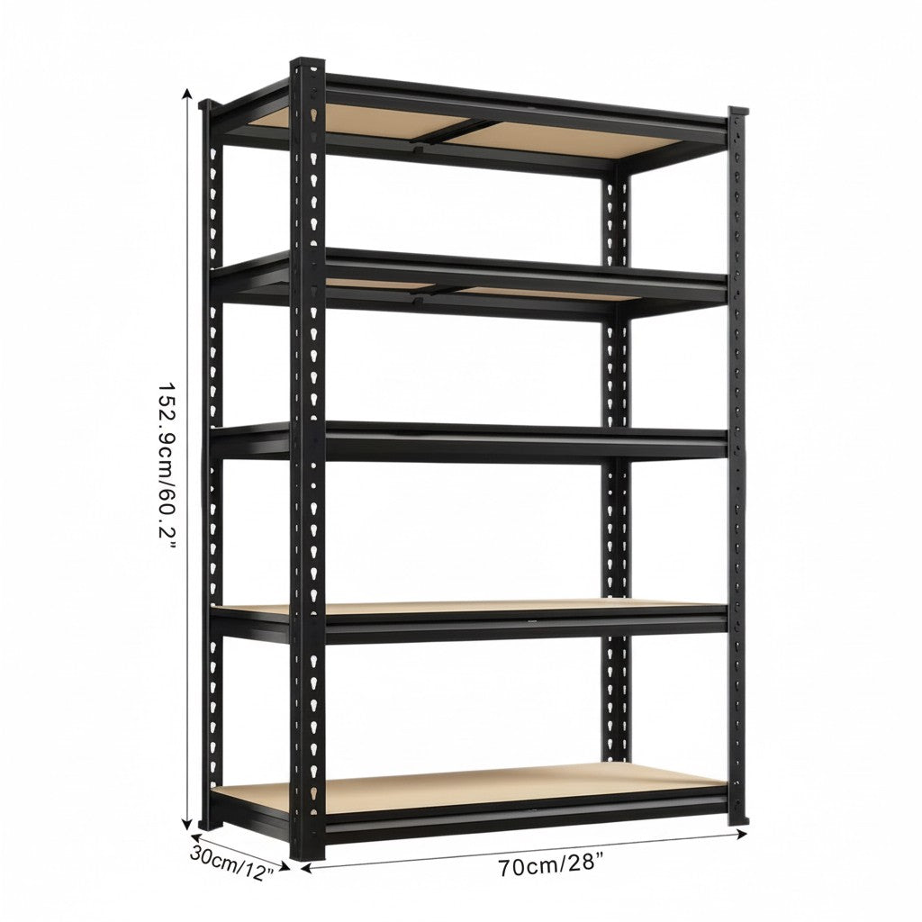 Heavy Duty Metal Garage Shelving Rack 2000lbs 4/5/6-Tier Steel Shelf 60"/72"/84" 2Dropme