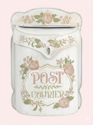 Vintage Farmhouse Wall-Mounted Post Box Mailbox Metal Letter Box Outdoor 2Dropme