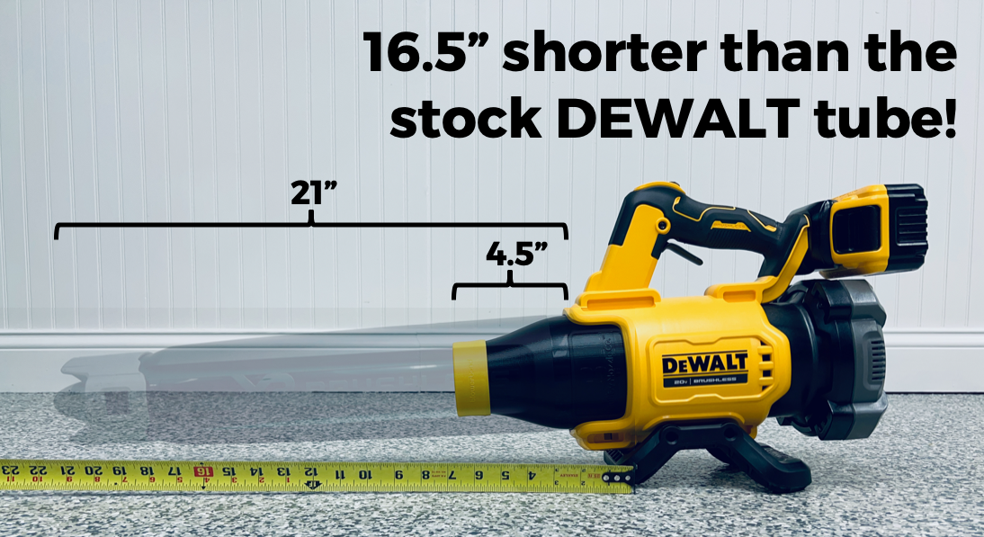 STUBBY® Car Drying Nozzle for DEWALT 20V MAX XR Gen II Leaf Blower (DCBL722B) Stubby Nozzle Co.