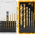 DEWALT DW1341 14-piece titanium drill bit set in ToughCase