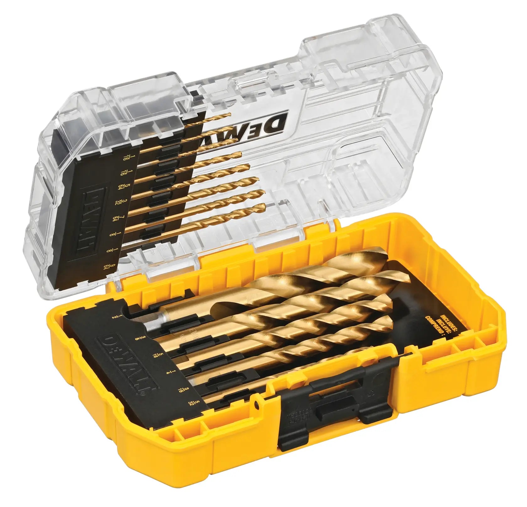 DEWALT DW1341 14-piece drill bit set package view
