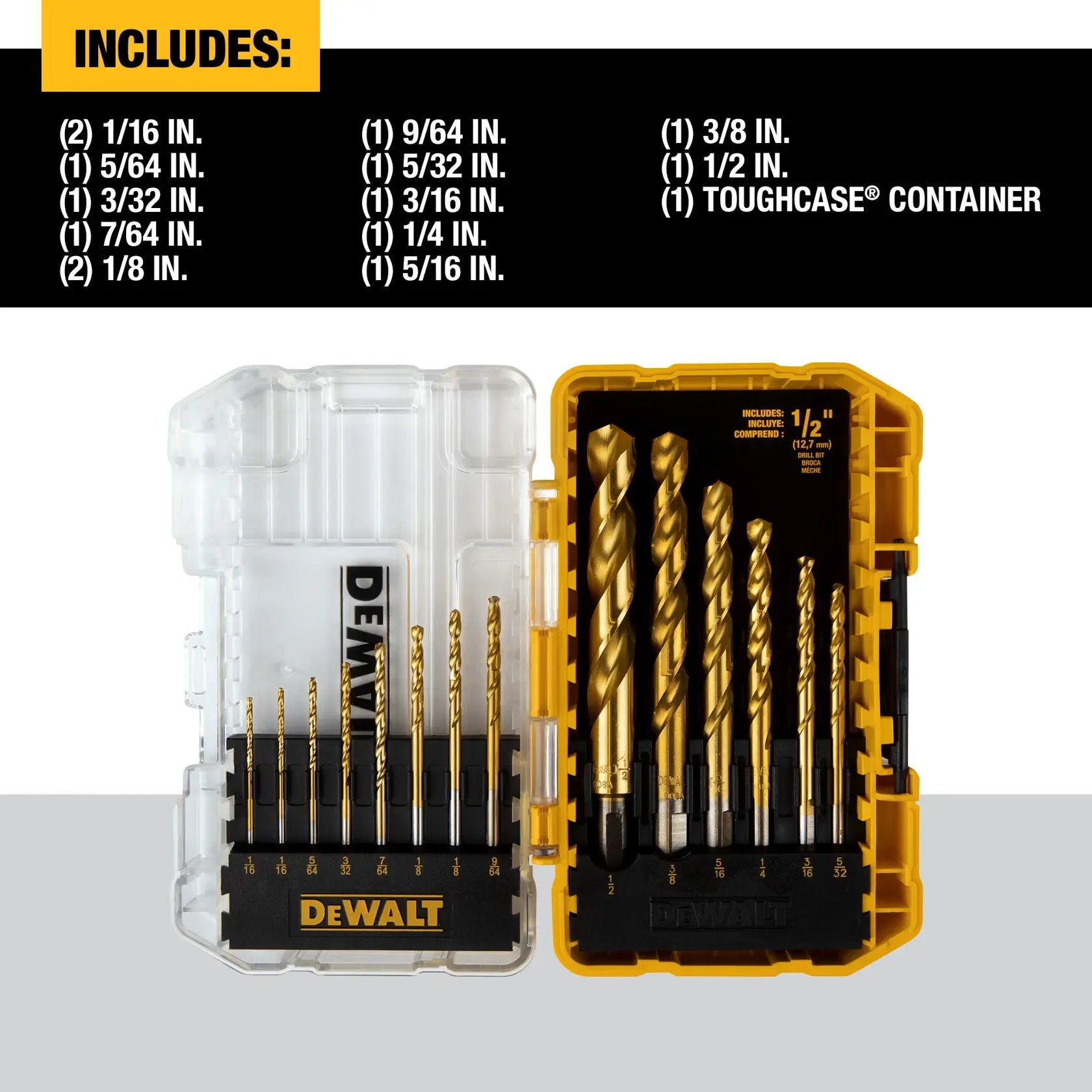 DEWALT DW1341 drill bit set feature guide