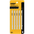 DEWALT DW3705-5 4 in. 8 TPI U-Shank Jig Saw Blades