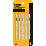DEWALT DW3705-5 4 in. 8 TPI U-Shank Jig Saw Blades