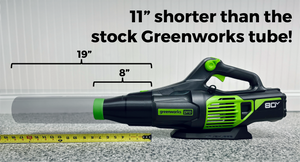 STUBBY® Car Drying Nozzle for Greenworks 760, 730, 700, 610, 585, 550, 515, & 500 CFM Leaf Blowers Stubby Nozzle Co.