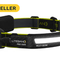 Linterna frontal recargable LED PRO de 1500 lúmenes con haz múltiple
