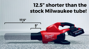 STUBBY® Nozzle Adapter for Milwaukee M18 FUEL Dual Battery Leaf Blower (2824-20) Stubby Nozzle Co.