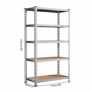 Heavy Duty Metal Garage Shelving Rack 2000lbs 4/5/6-Tier Steel Shelf 60"/72"/84" 2Dropme