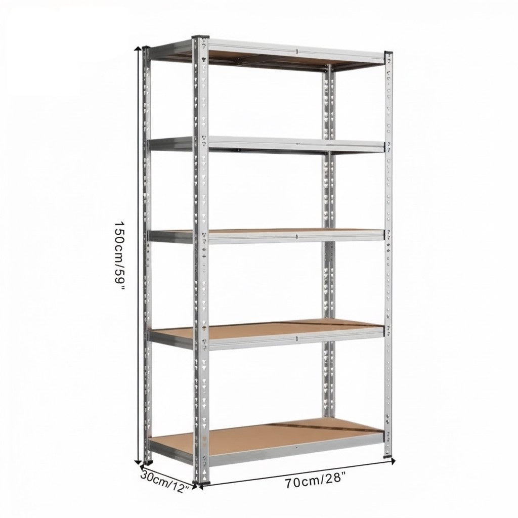 Heavy Duty Metal Garage Shelving Rack 2000lbs 4/5/6-Tier Steel Shelf 60"/72"/84" 2Dropme