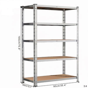 Heavy Duty Metal Garage Shelving Rack 2000lbs 4/5/6-Tier Steel Shelf 60"/72"/84" 2Dropme