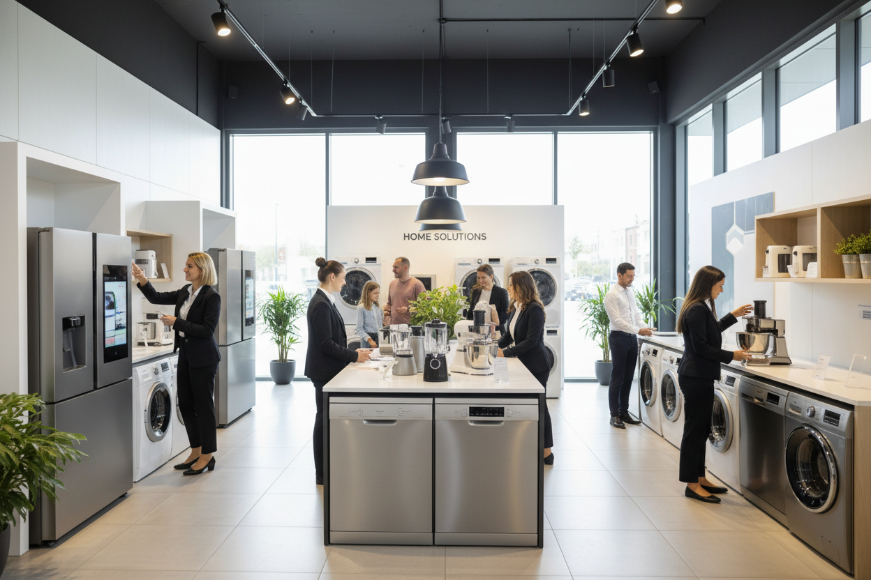 Appliances and a staff