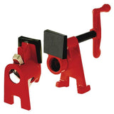 BESSEY H-Style 1/2 in. Black Pipe Clamp Fixture Set 1-Piece