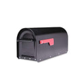 Architectural Mailboxes Sequoia Black Large Steel Heavy Duty Post Mount Mailbox