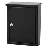 Architectural Mailboxes Chelsea Black Small Steel Locking Wall Mount Mailbox