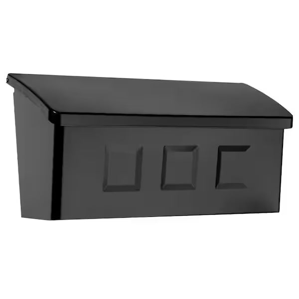 Architectural Mailboxes Wayland Black Small Steel Wall Mount Mailbox – Model 1002093522