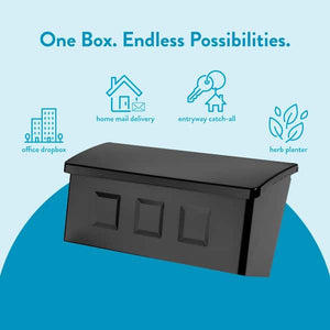 Architectural Mailboxes Wayland Black Small Steel  #condition_open-box