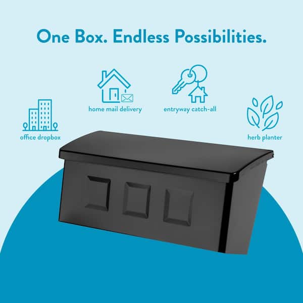 Architectural Mailboxes Wayland Black Small Steel  #condition_open-box
