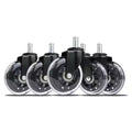 Everbilt 3 in black office chair wheels rollerblade style durable casters