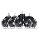 Everbilt 3 in black office chair wheels rollerblade style durable casters
