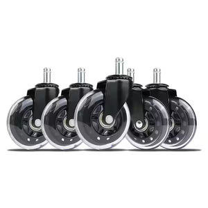 Everbilt 3 in black office chair wheels rollerblade style durable casters