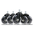 Everbilt Black 3 in. Rollerblade Office Chair Caster Wheels