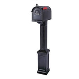 residential mailbox with post
